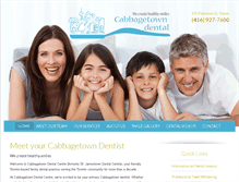 Tablet Screenshot of cabbagetowndental.com